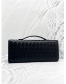 (LIKE NEW) BOTTEGA VANETA BLACK ANDIAMO CLUTCH 