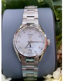 TAG HEUER LADY CARRERA MOTHER OF PEARL DIAMOND REF WBN2412 29MM AUTOMATIC WATCH -FULL SET- 