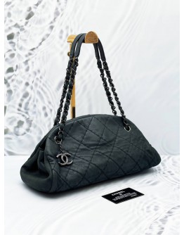 CHANEL JUST MADEMOISELLE QUITED IRIDESCENT CALFSKIN LEATHER BAG 