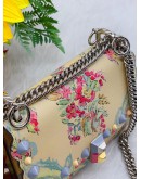 Fendi Studded Floral Print Chain Shoulder Bag