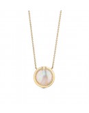 TIFFANY & CO DIAMOND AND MOTHER OF PEARL CIRCLE PENDANT 