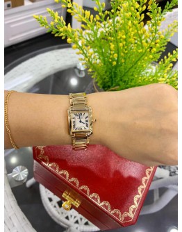 Cartier Lady Tank Francaise 18K Gold Watches