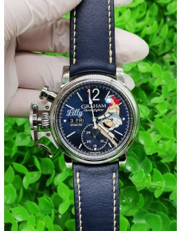 GRAHAM CHRONOFIGHTER VINTAGE NOSE ART LILLY LIMITED EDITION WATCH